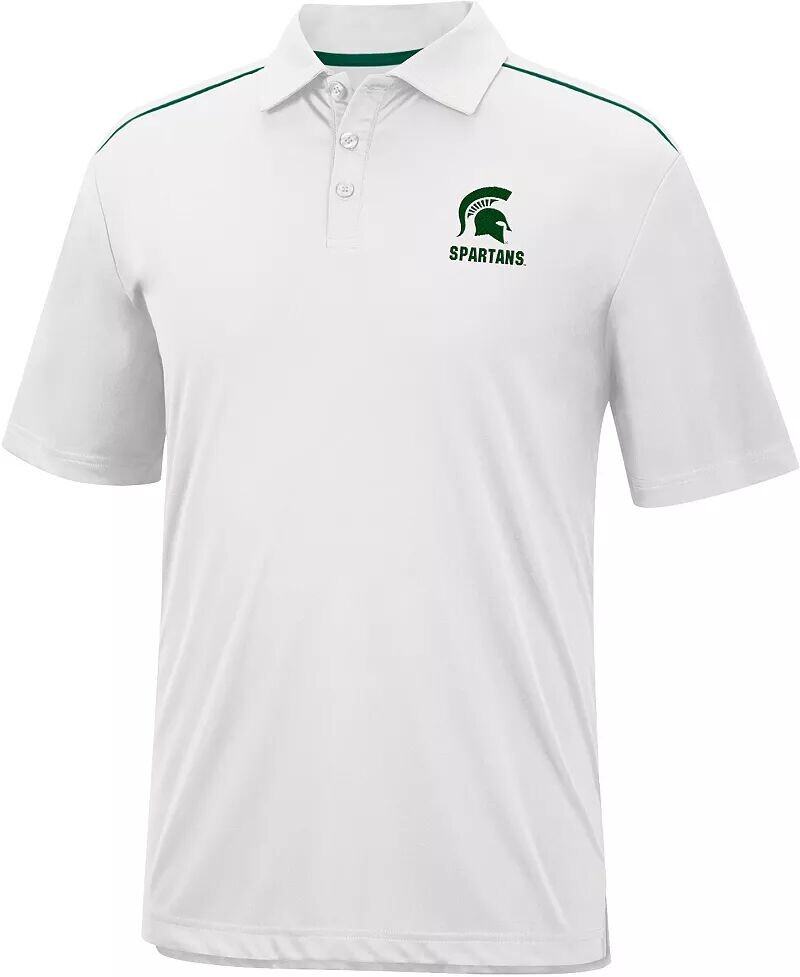 

Colosseum Мужская белая футболка-поло Michigan State Spartans
