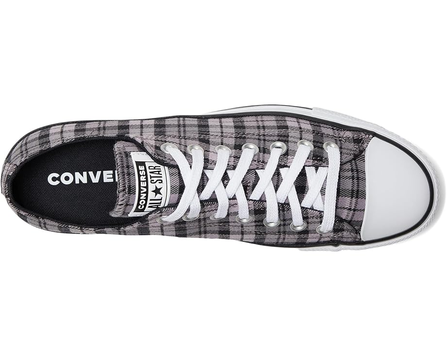 Кеды Converse Chuck Taylor All Star Plaid, цвет Black/Altitude Lilac/White — фото 2