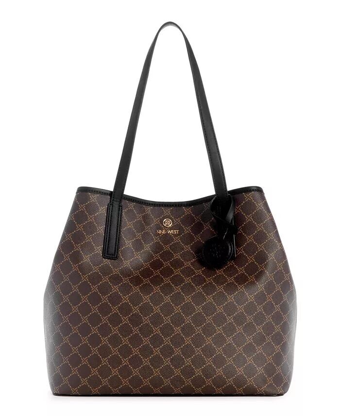 

Большая сумка-тоут Delaine 2 в 1 Nine West, мультиколор