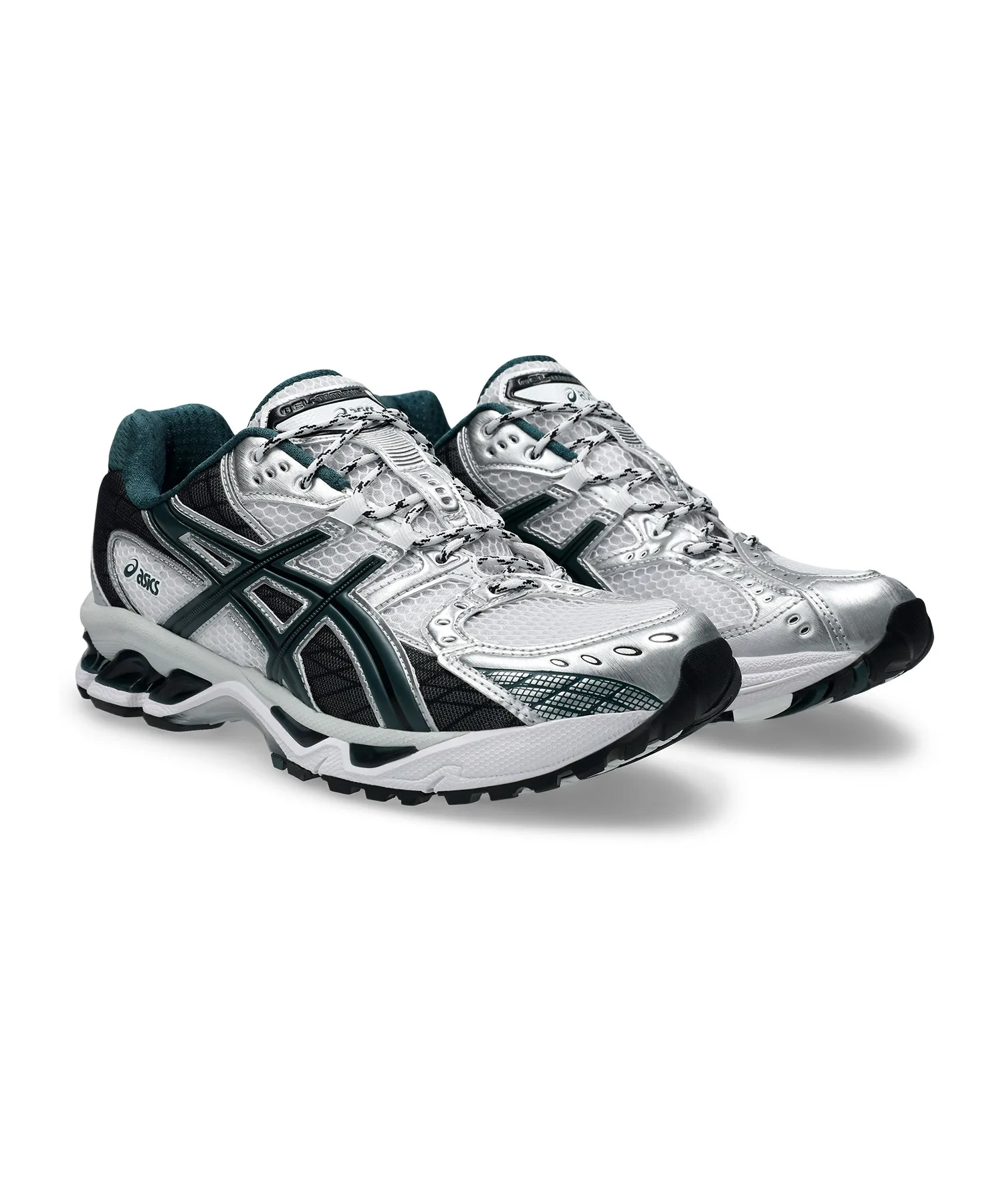 Унисекс кроссовки для бега GEL-NIMBUS 10.1 ASICS белые с зелёным