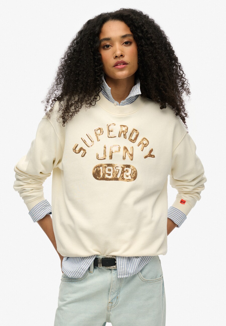 

Толстовка Superdry, кремовый