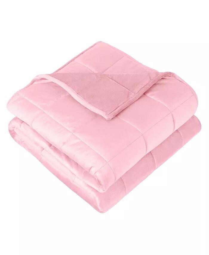 

Утяжеленное одеяло, 7 фунтов (60 x 40 дюймов) Bare Home, розовый