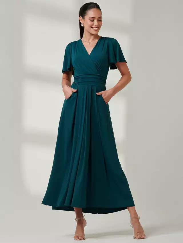 

Платье Jolie Moi Wrap Bodice Jersey Maxi, цвет forest/green