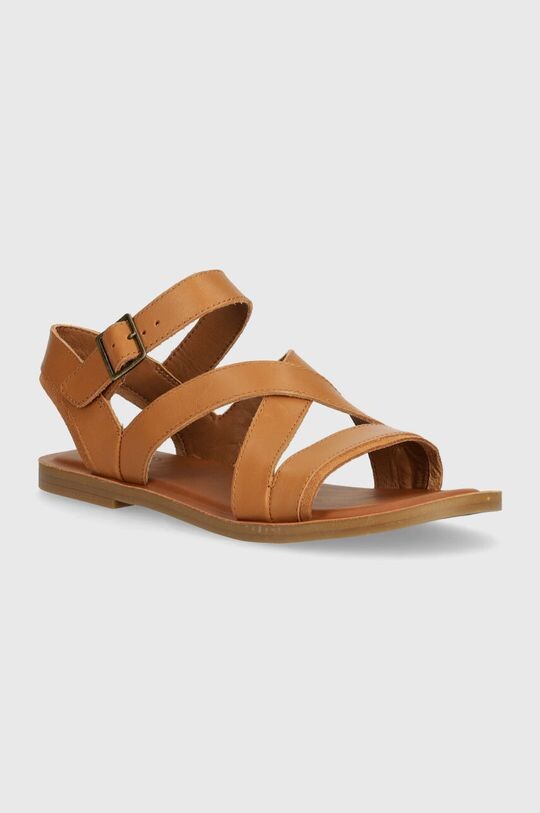 Кожаные сандалии Sloane Toms, коричневый