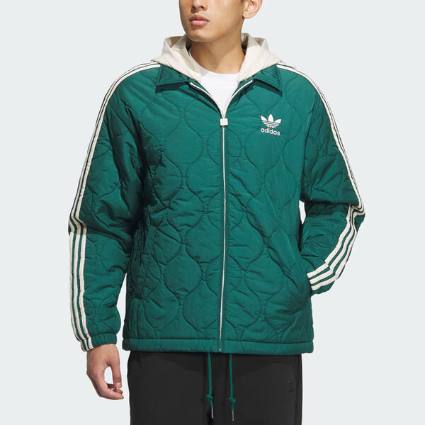 Куртка оригиналы классическая спортивная куртка азиатские размеры Adidas, зеленый — фото 3