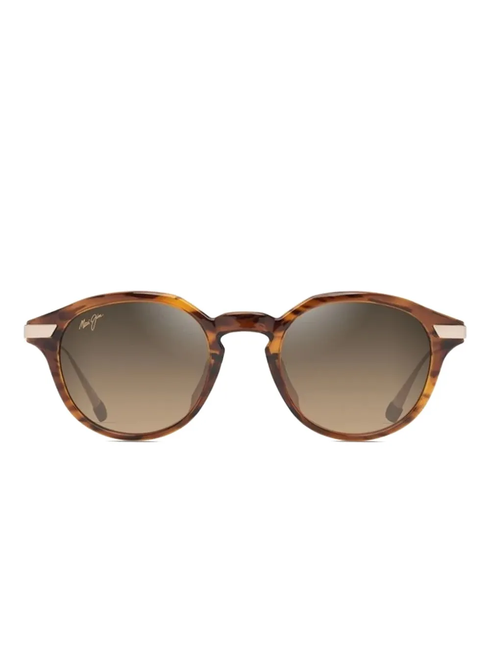 

Солнцезащитные очки в круглой оправе Maui Jim, коричневый