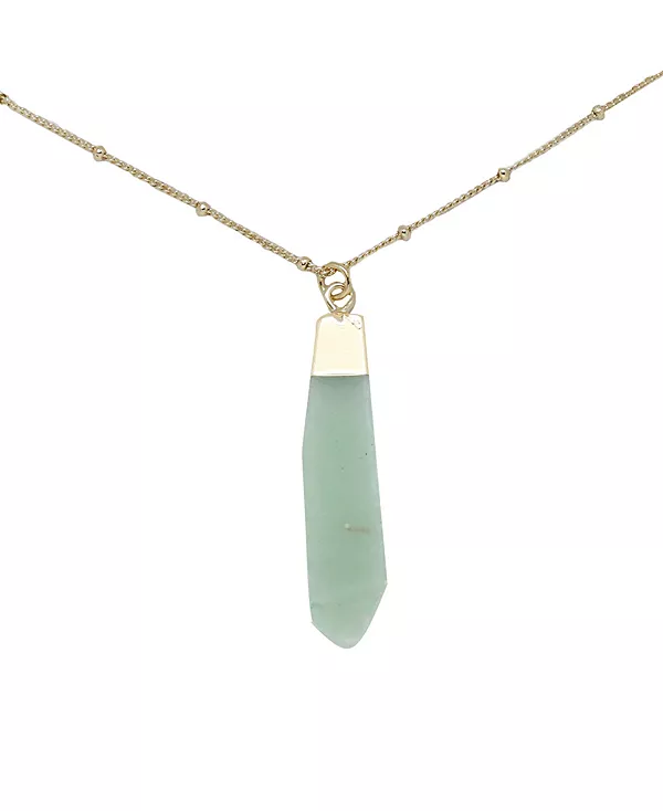 

Ожерелье с подвеской из камня Charged, aventurine