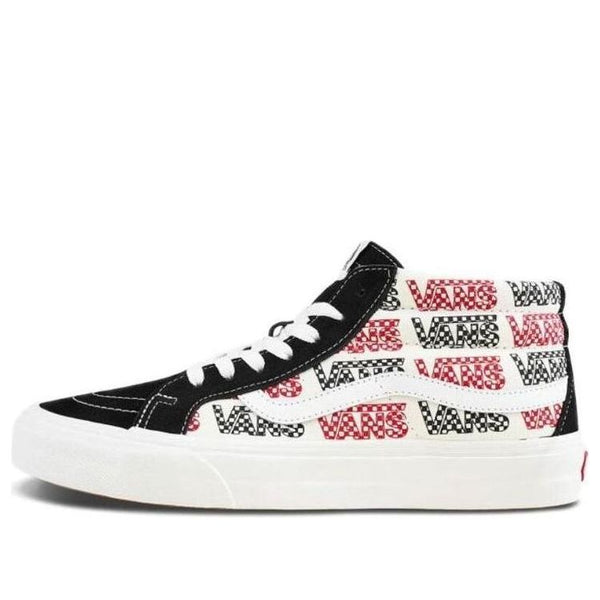 

Кроссовки sk8-mid reissue black and white Vans, черный