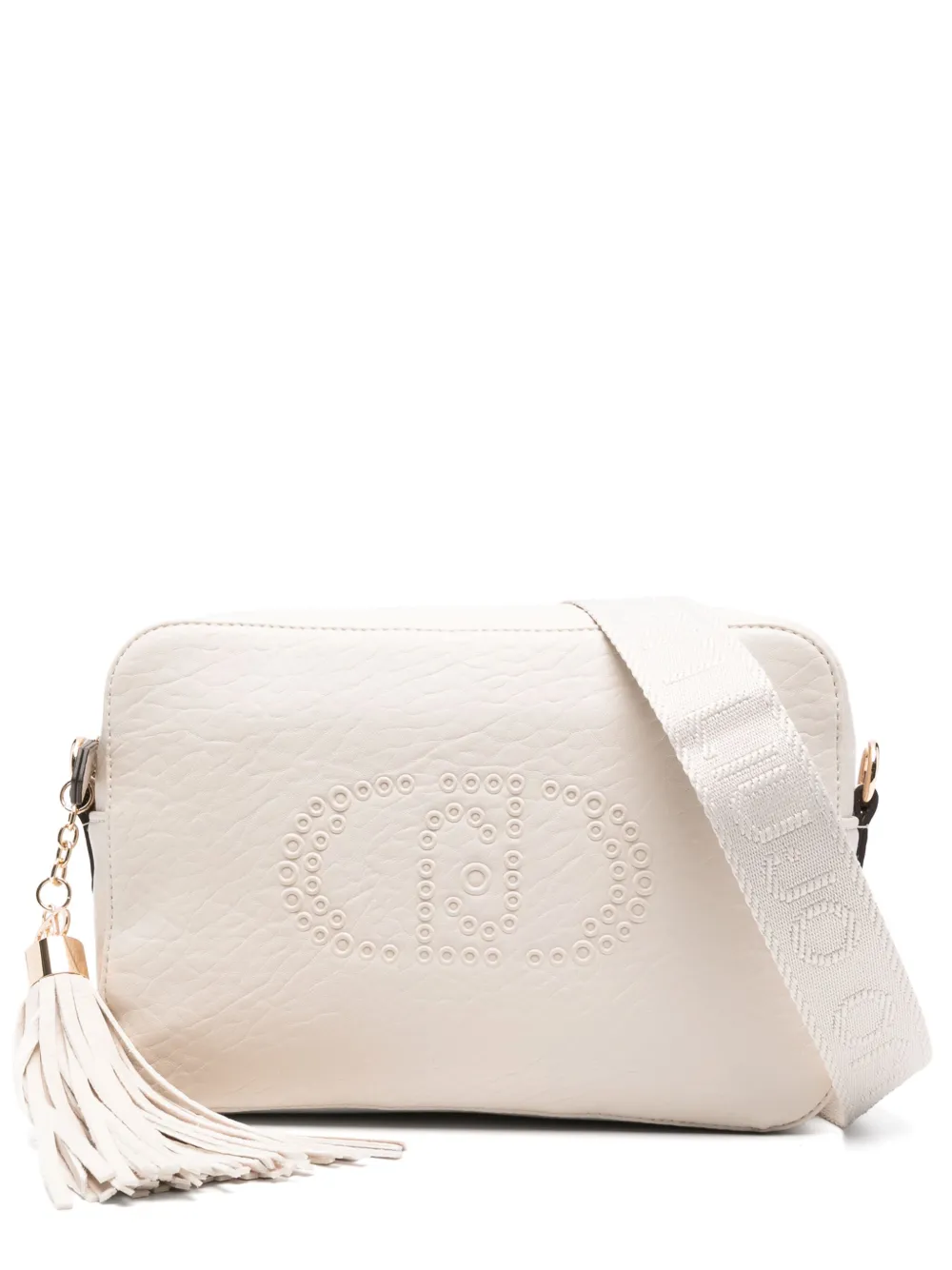 

Сумка-тоут с тисненым логотипом Liu Jo, бежевый