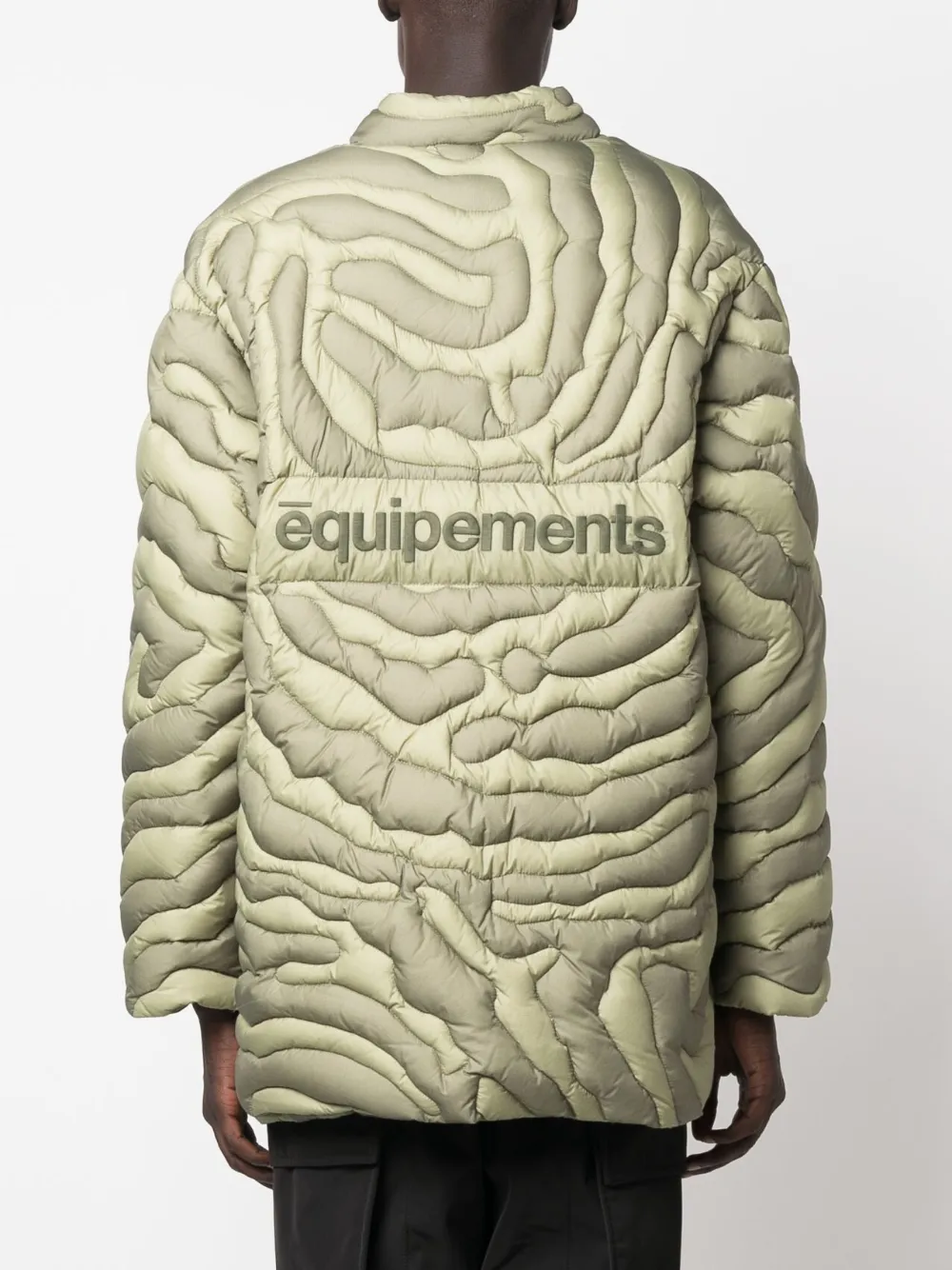 Пуховик Peano из коллаборации с Salehe Bembury MONCLER, зеленый — фото 4