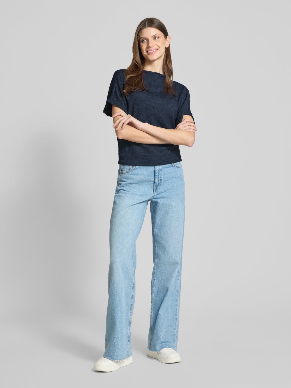 

Футболка прямого кроя с рукавами «летучая мышь» Tom Tailor Denim, черный