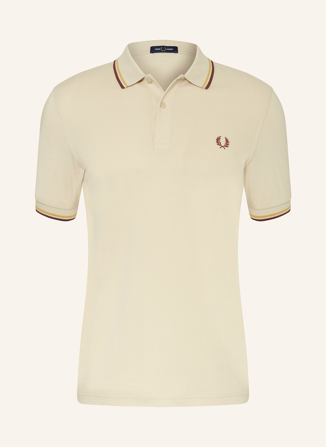 

Рубашка-поло из пике FRED PERRY, светло-коричневый