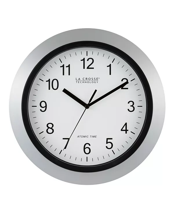 

Wt-3129S 12-дюймовые атомные аналоговые настенные часы La Crosse Technology, silver