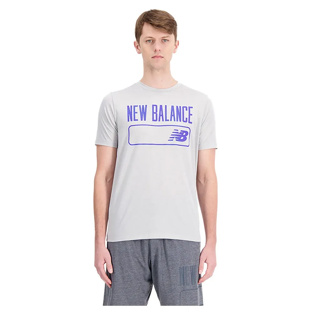 

Футболка New Balance Tenacity Heathertech Graphic, серый