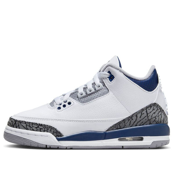 

Кроссовки (GS) Air Jordan 3 Retro 'Midnight Navy', белый