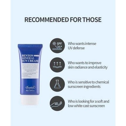 Минеральный солнцезащитный крем Skin Fit Spf50+/Pa++++, 1,7 жидких унций/50 мл, солнцезащитный крем, Benton — фото 3