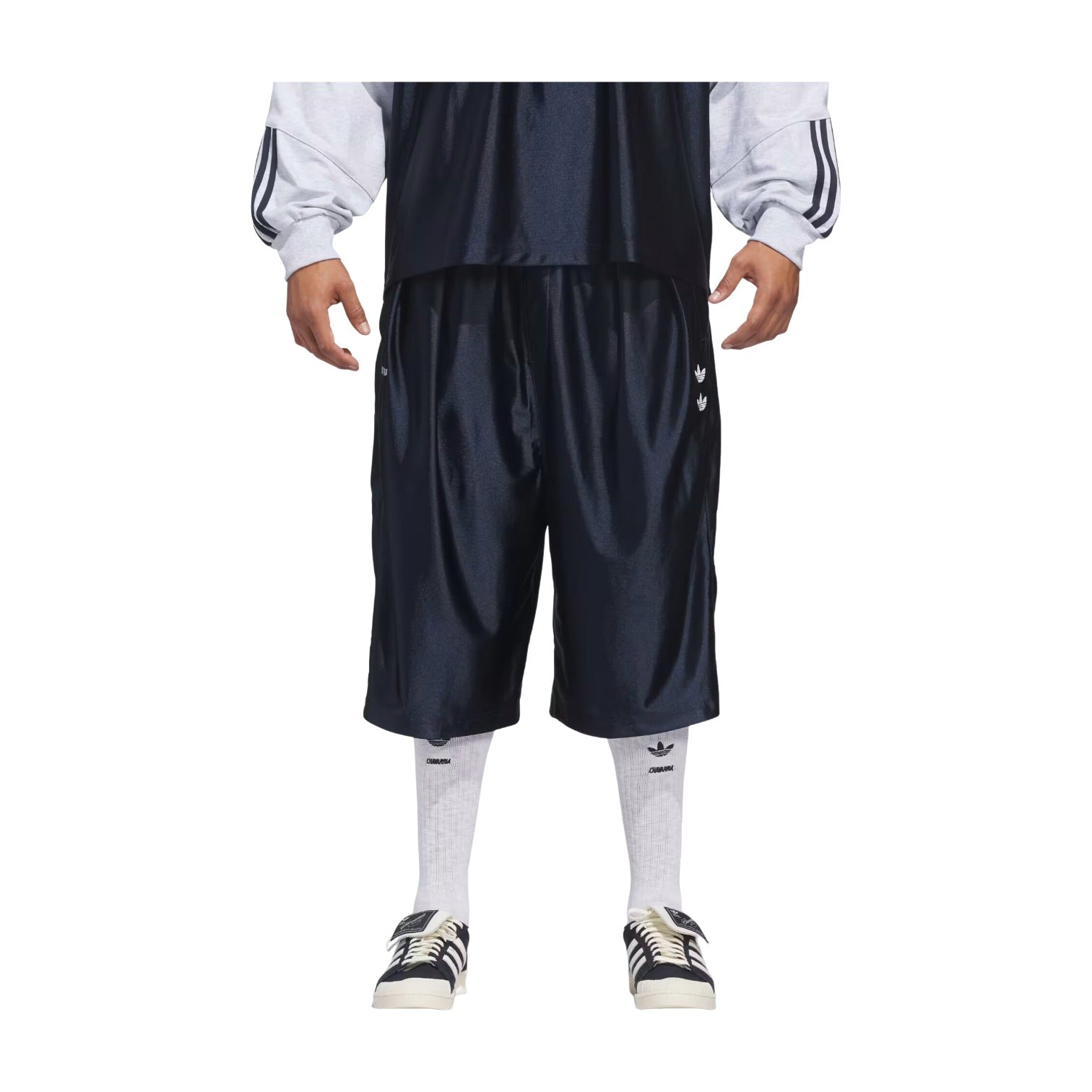 Шорты Adidas x Willy Chavarria Dazzle Shorts 'Blue' — фото 3