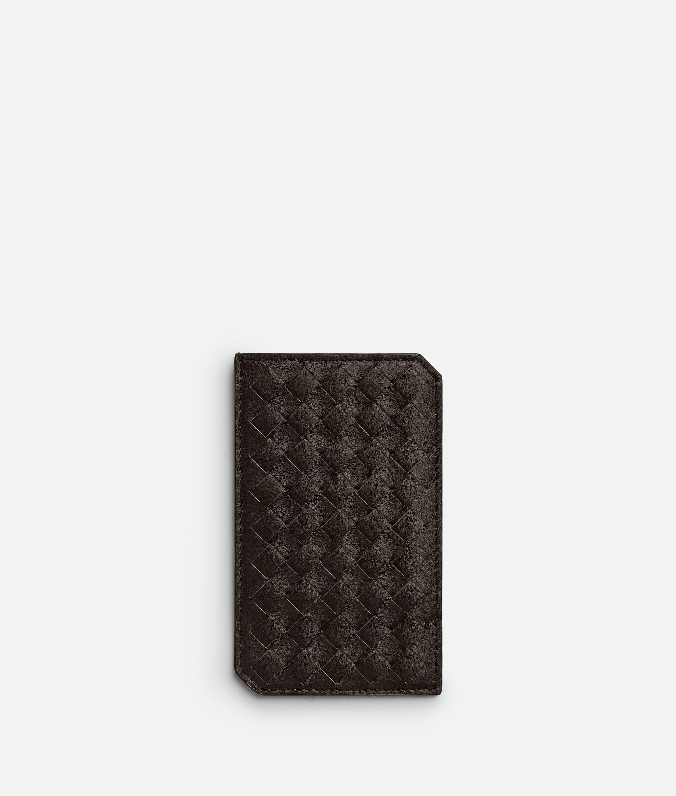 

Вертикальная визитница Intrecciato piccolo Bottega Veneta, карамельный