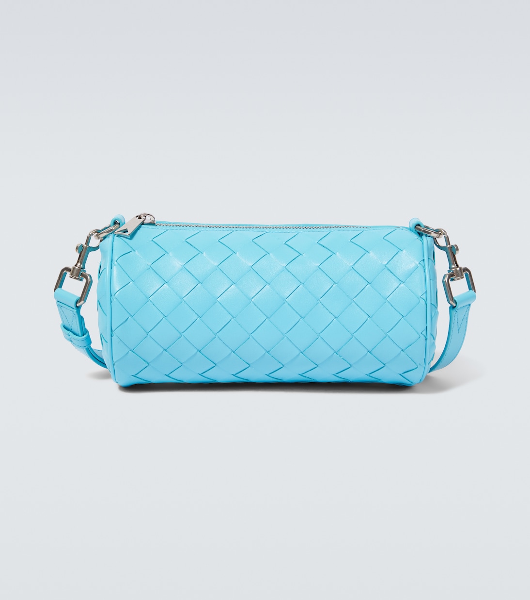 

Сумка через плечо из кожи Intrecciato Bottega Veneta, Dip-Silver