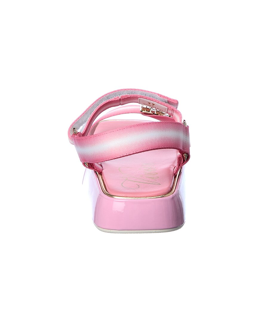 Roger Vivier Trekky Strass Buckle Sandal, мультиколор — фото 3