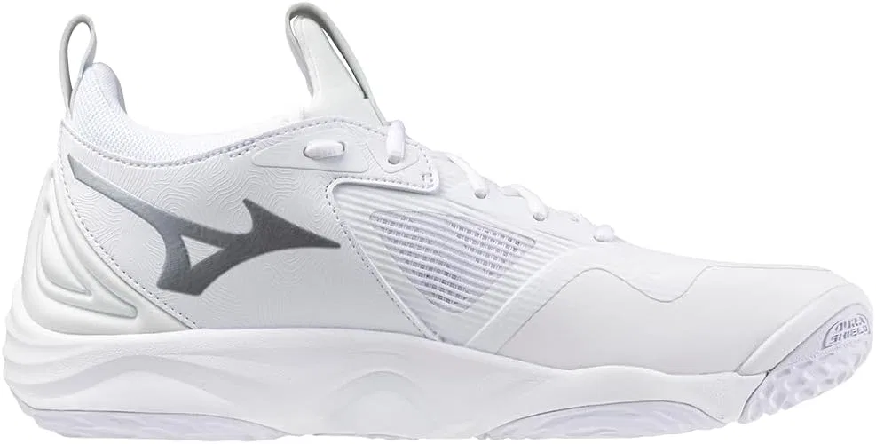 Мужские волейбольные кроссовки Mizuno Wave Momentum 3, White / Silver — фото 3