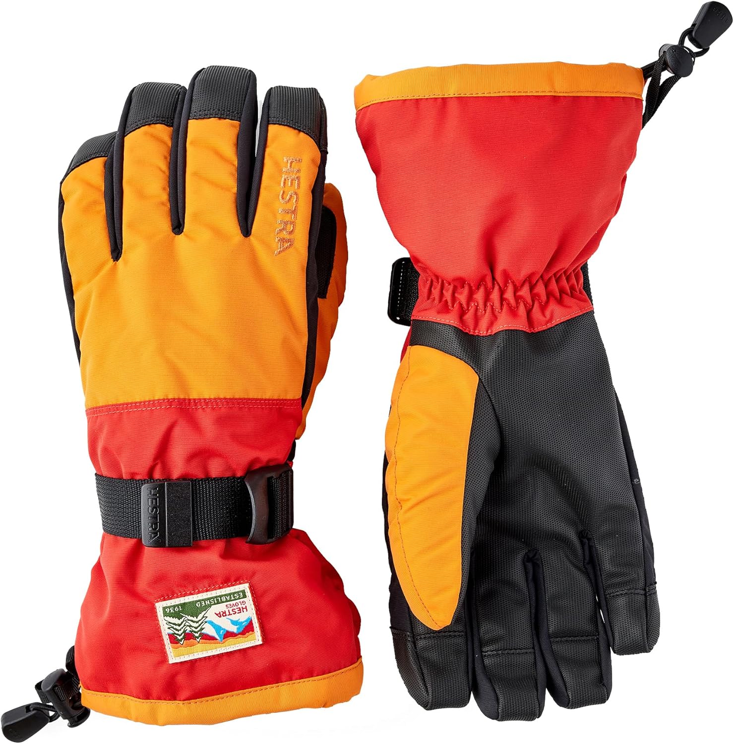 

Перчатки Hestra Unisex Gauntlet Sr 5-Finger Glove, водонепроницаемые, ветрозащитные, утепленные для катания на лыжах и сноуборде, для мужчин и женщин, Black/Black