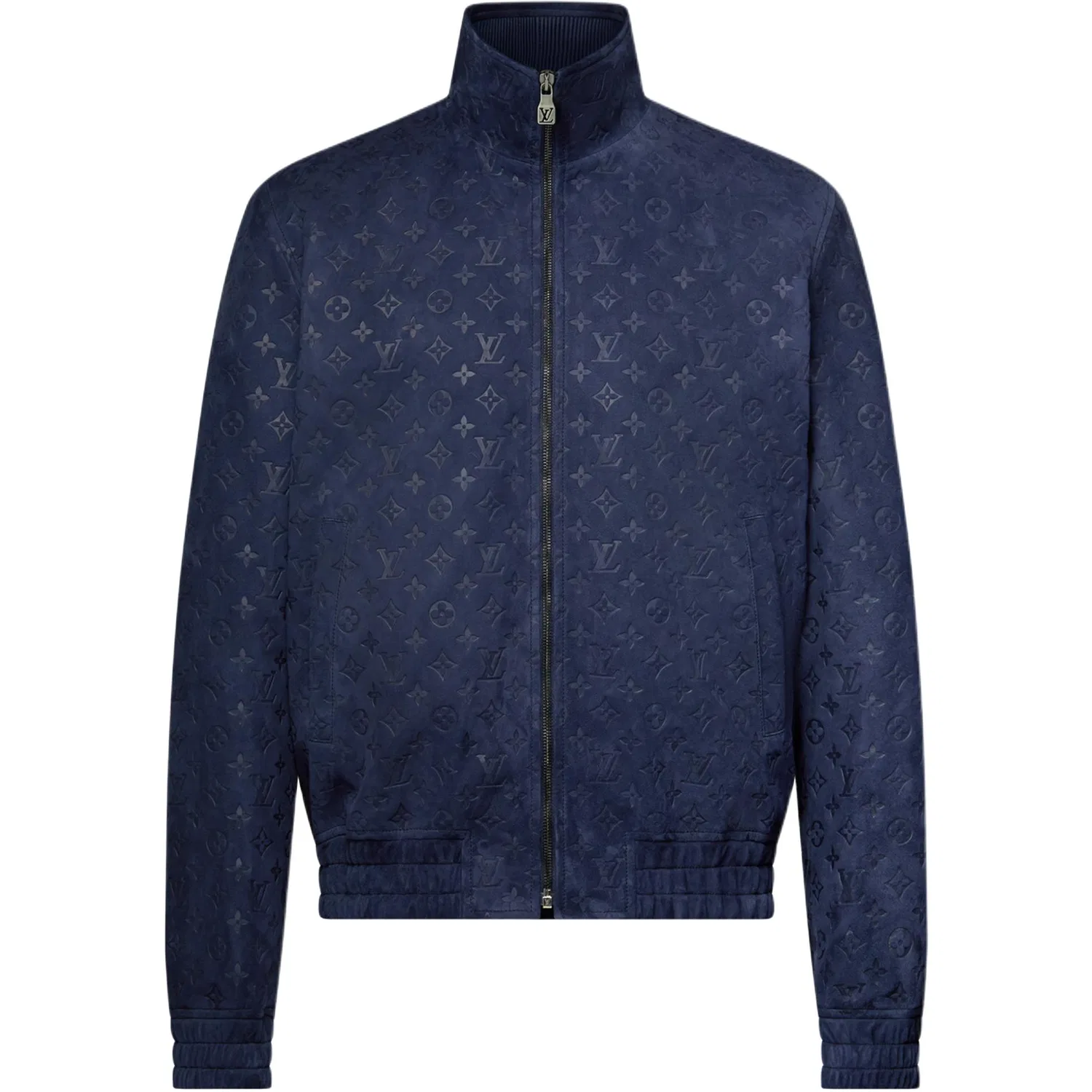 Куртка кожаная Monogram SS26, мужская LOUIS VUITTON, Ink Blue