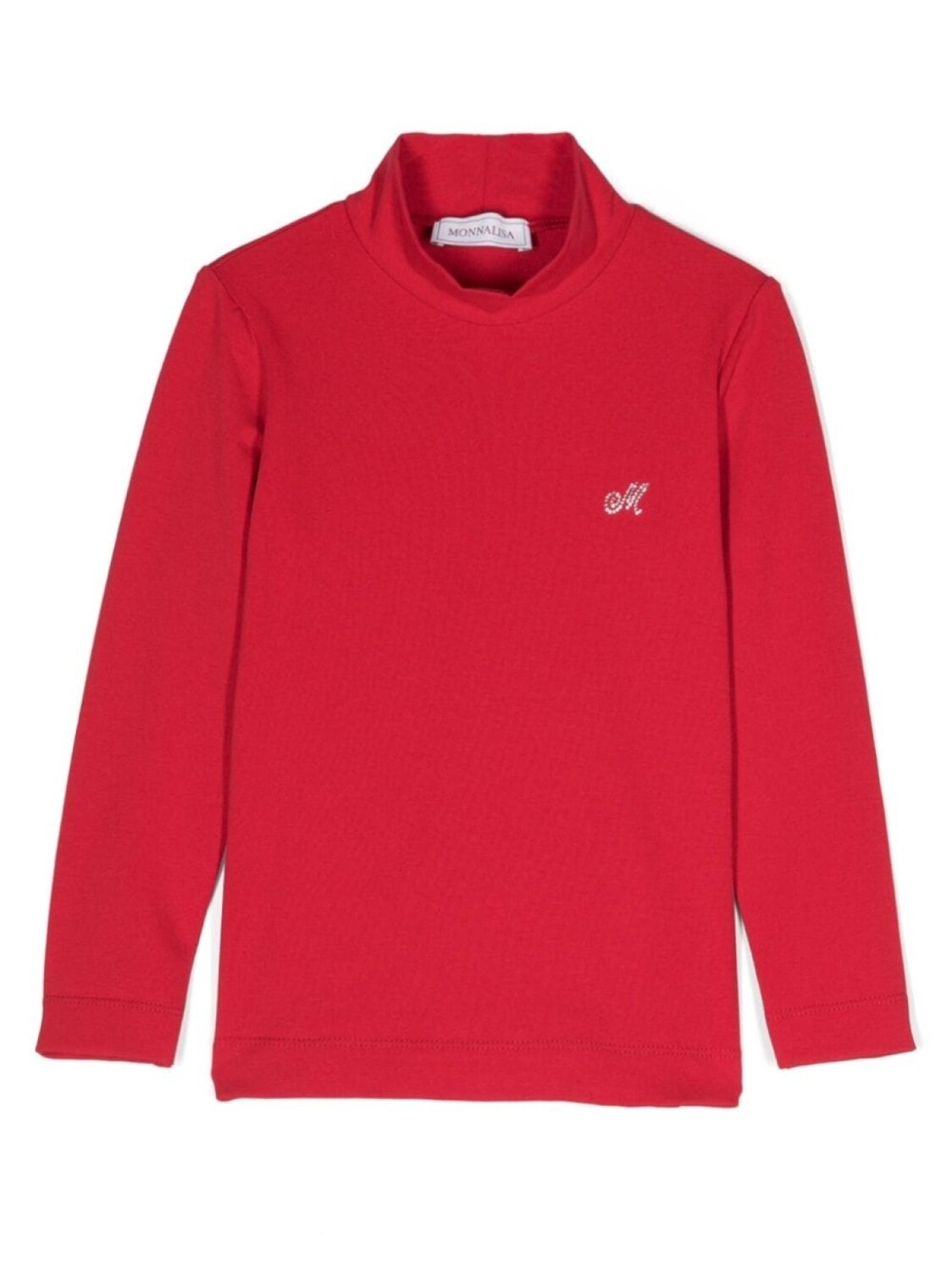 

Monnalisa топ с кристаллами, красный