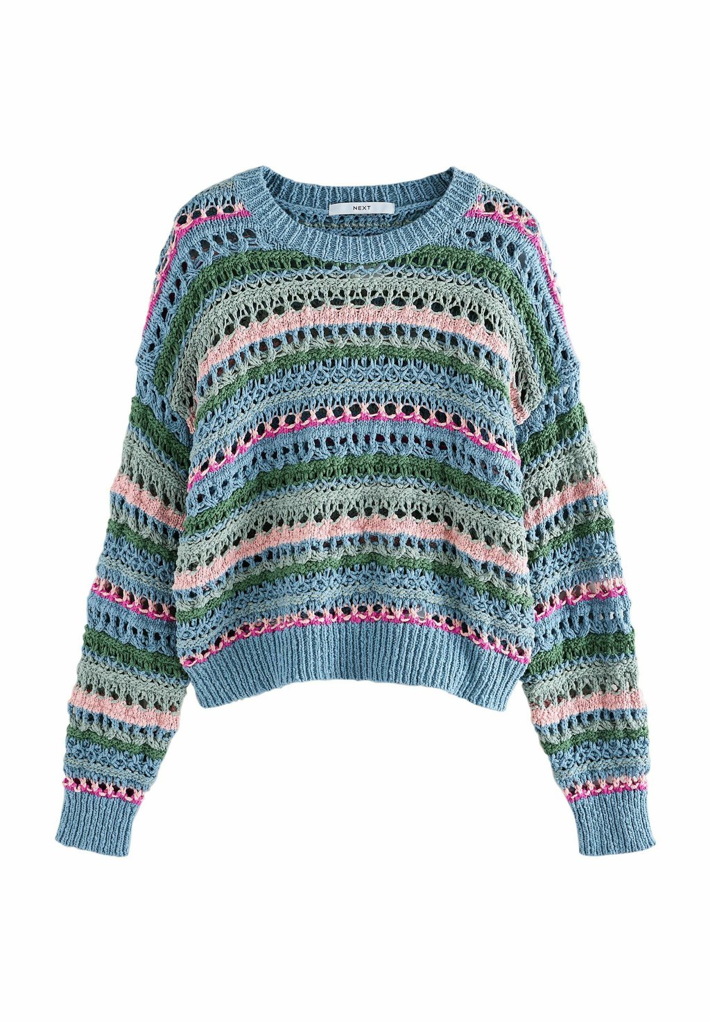 

Свитер STITCH LONG SLEEVE CREW NECK Next, синий