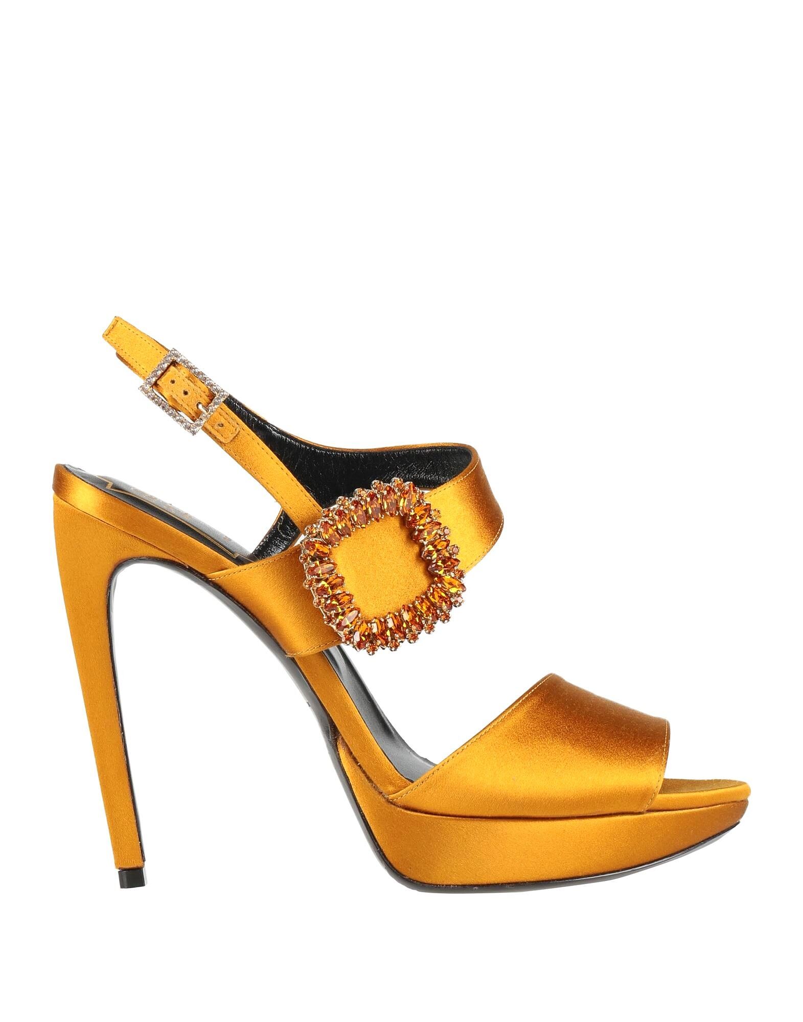 Сандалии Roger Vivier, горчичный