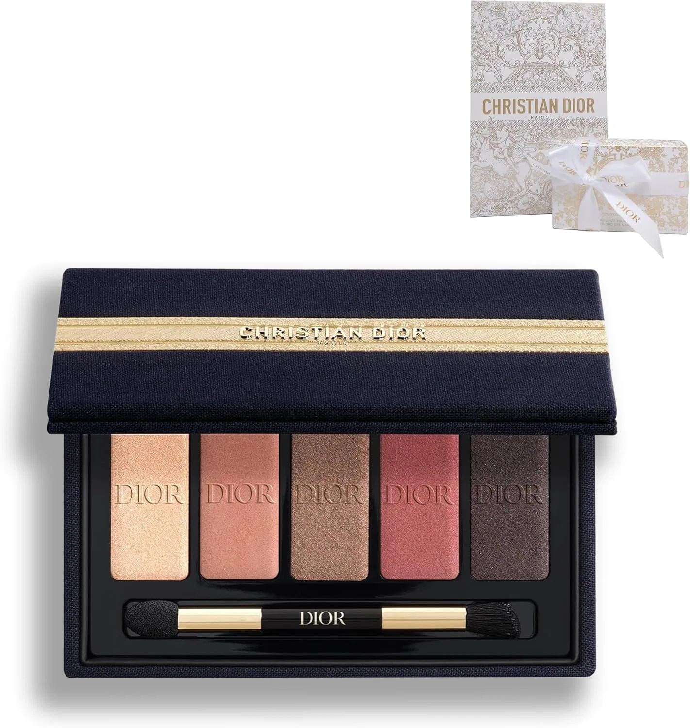 Палетка теней для век Dior 5 цветов 10.1 г Glitter Gold, Satin Red, Velvet Brown