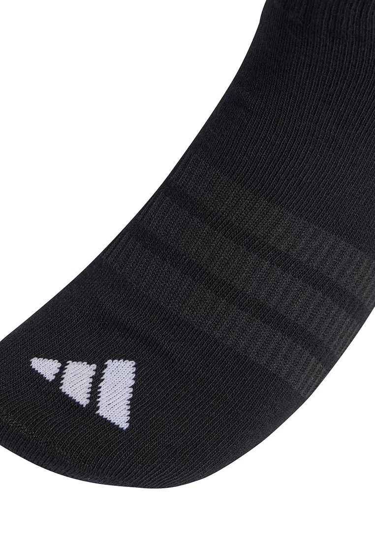 Носки женские повседневные низкие, 3 пары Adidas, белый/черный — фото 3