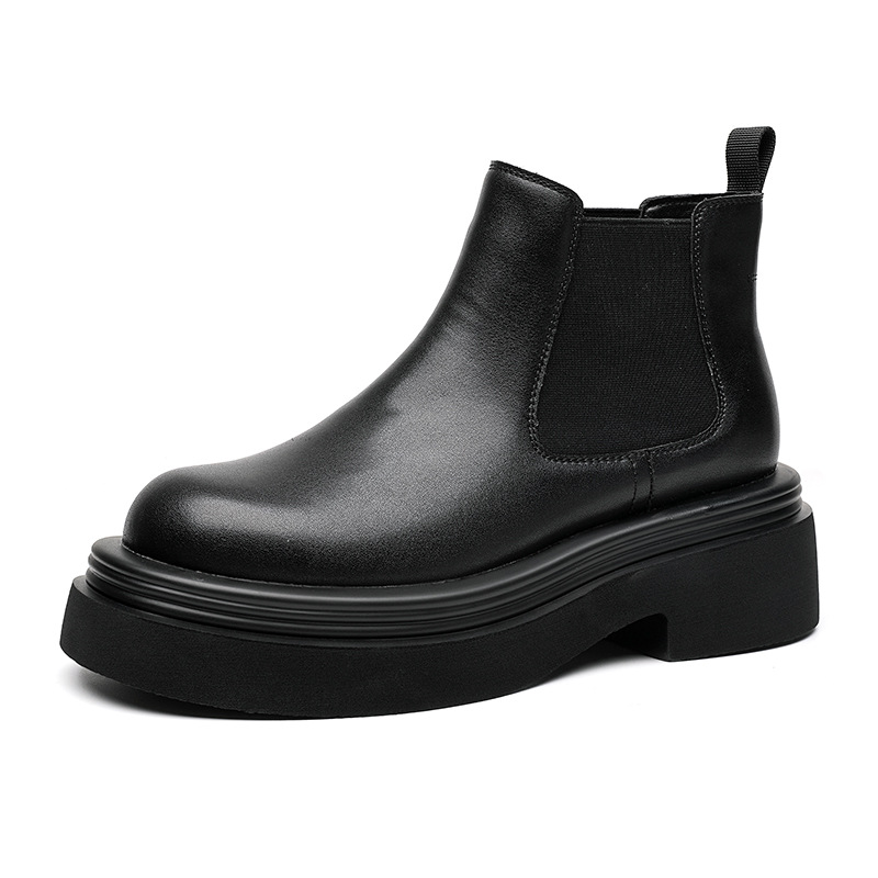 

V05 Мужские челси ботинки с черной флисовой подкладкой, цвет Black Fleece-Lined