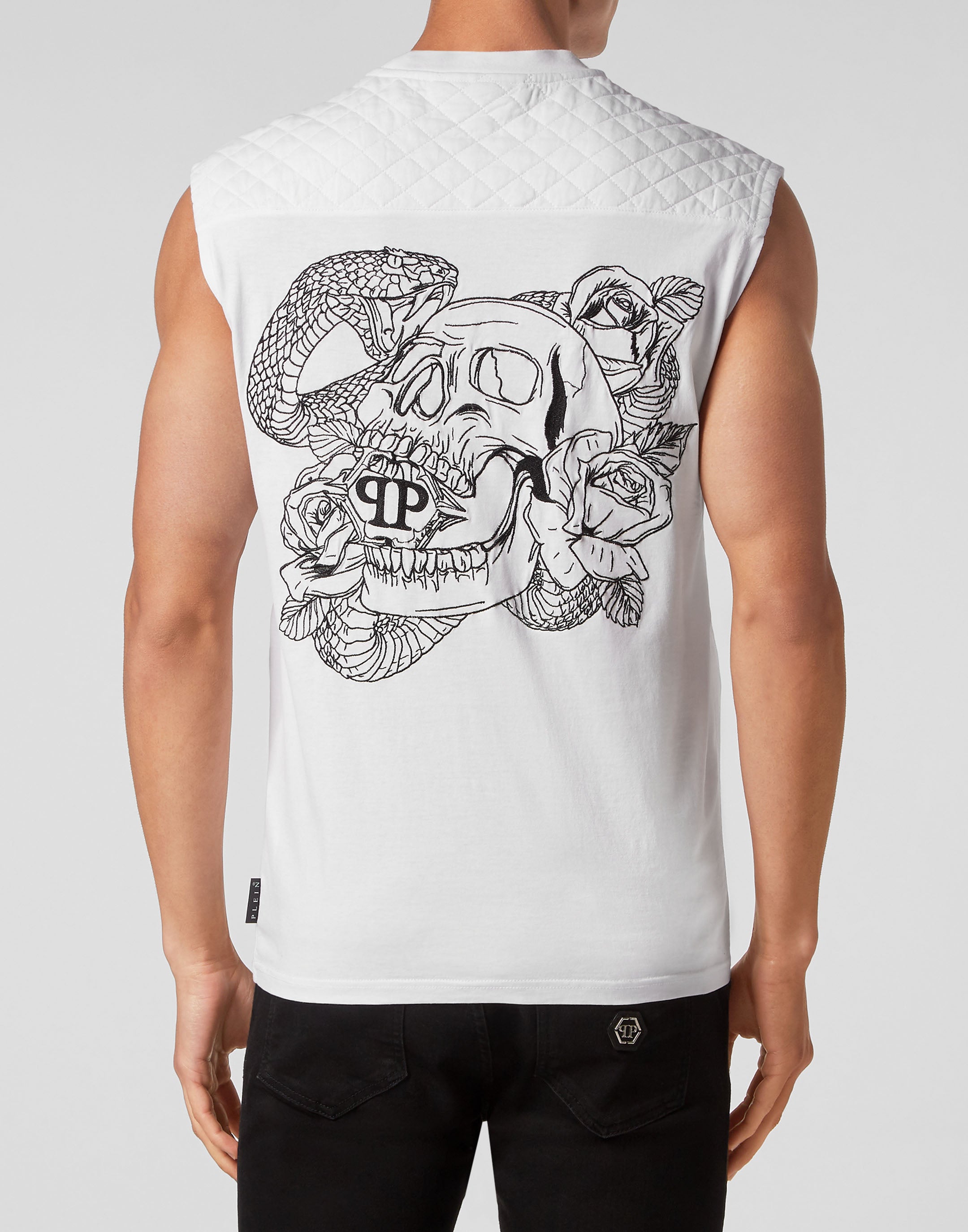 

Безрукавный топ Snake PHILIPP PLEIN, белый