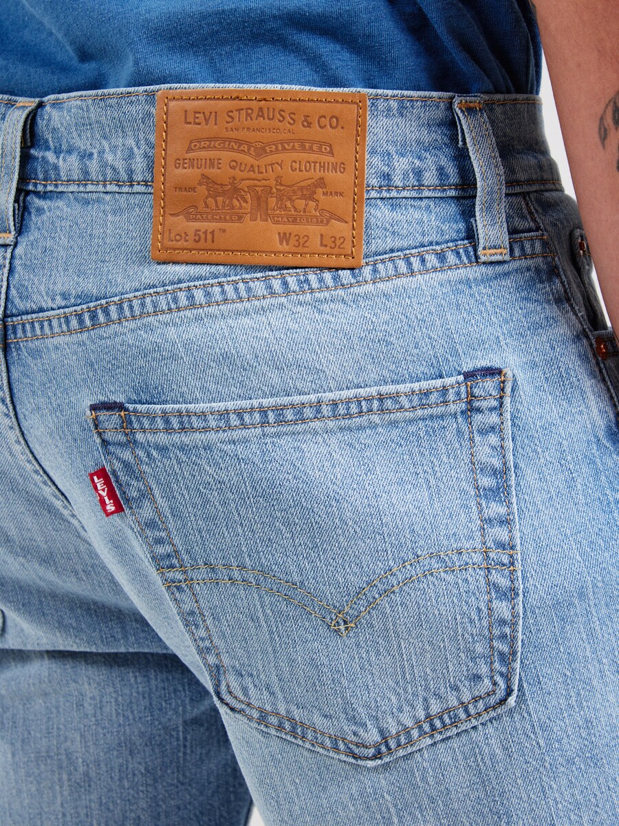 Узкие джинсы LEVI'S  511, синий деним — фото 3