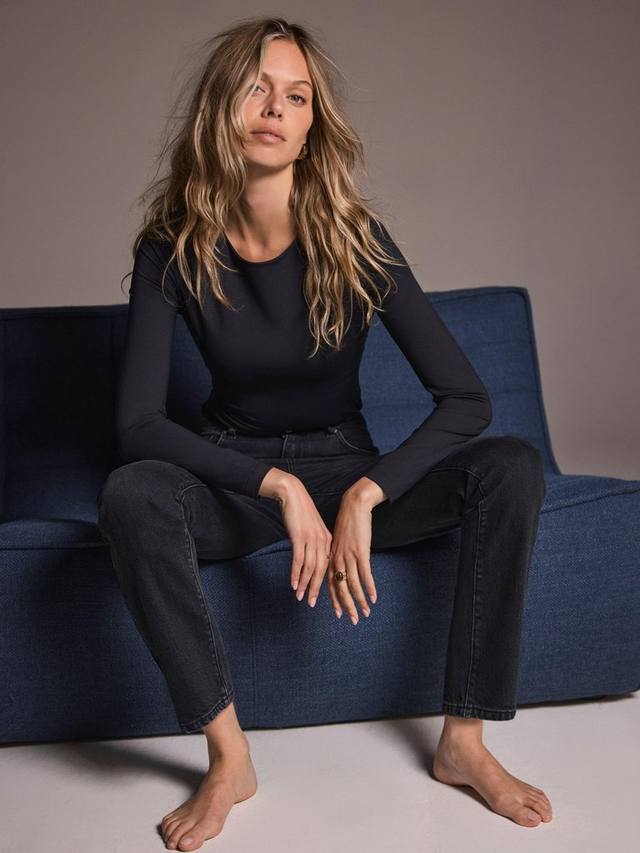 

Топ для многослойности с длинными рукавами Mint Velvet, Black