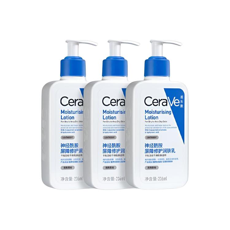 

Наборы для ухода за кожей Ceramide C Emulsion успокаивающие, увлажняющие, восстанавливающие CeraVe, 236ml/3 Bottles