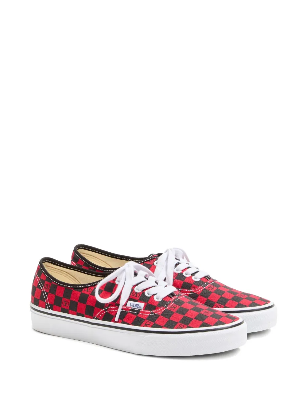 Кеды с логотипом VLogo Checkerboard из коллаборации с Vans VALENTINO GARAVANI, красный — фото 2