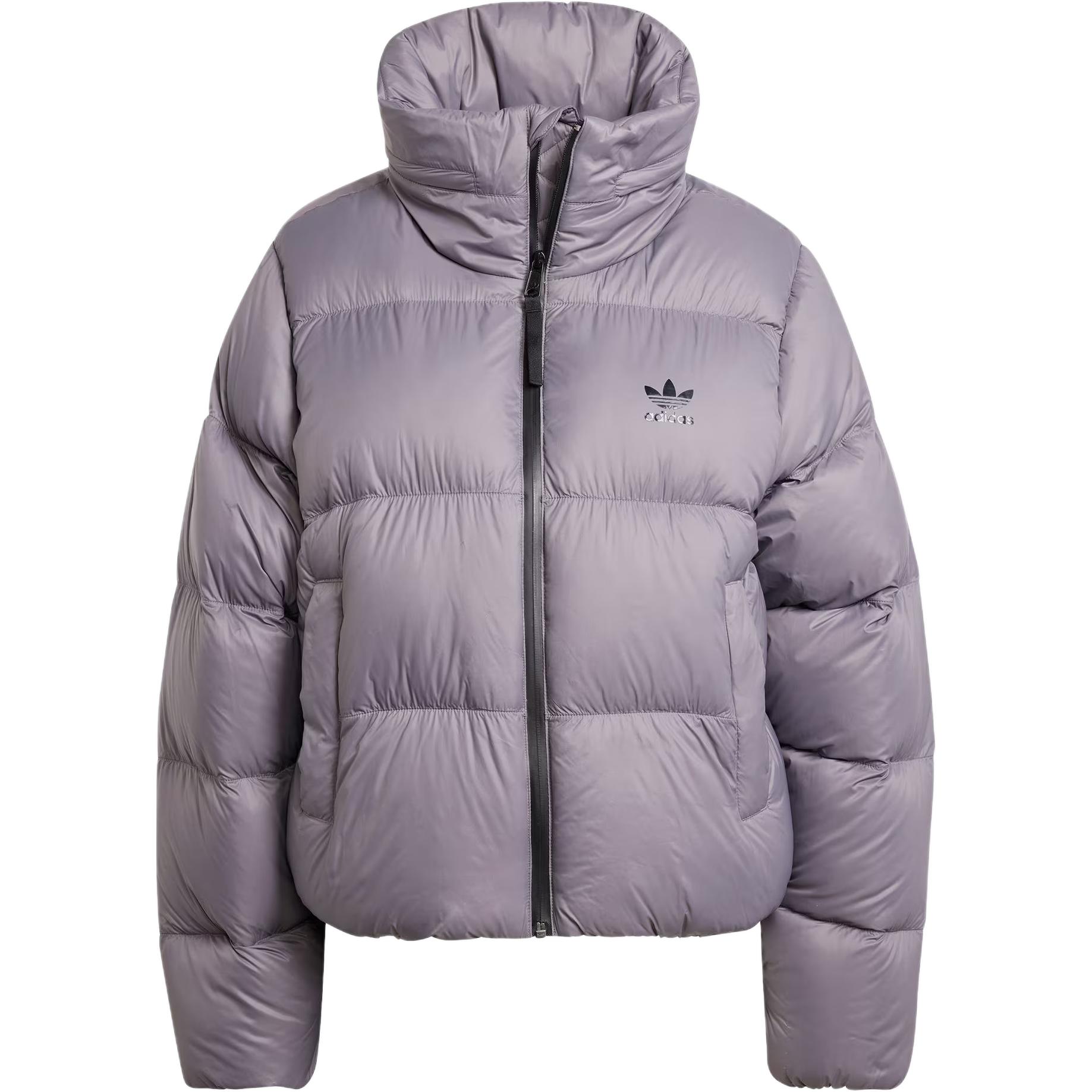 Adidas Originals Женская укороченная пуховая куртка, Shadow Trace Gray — фото 3