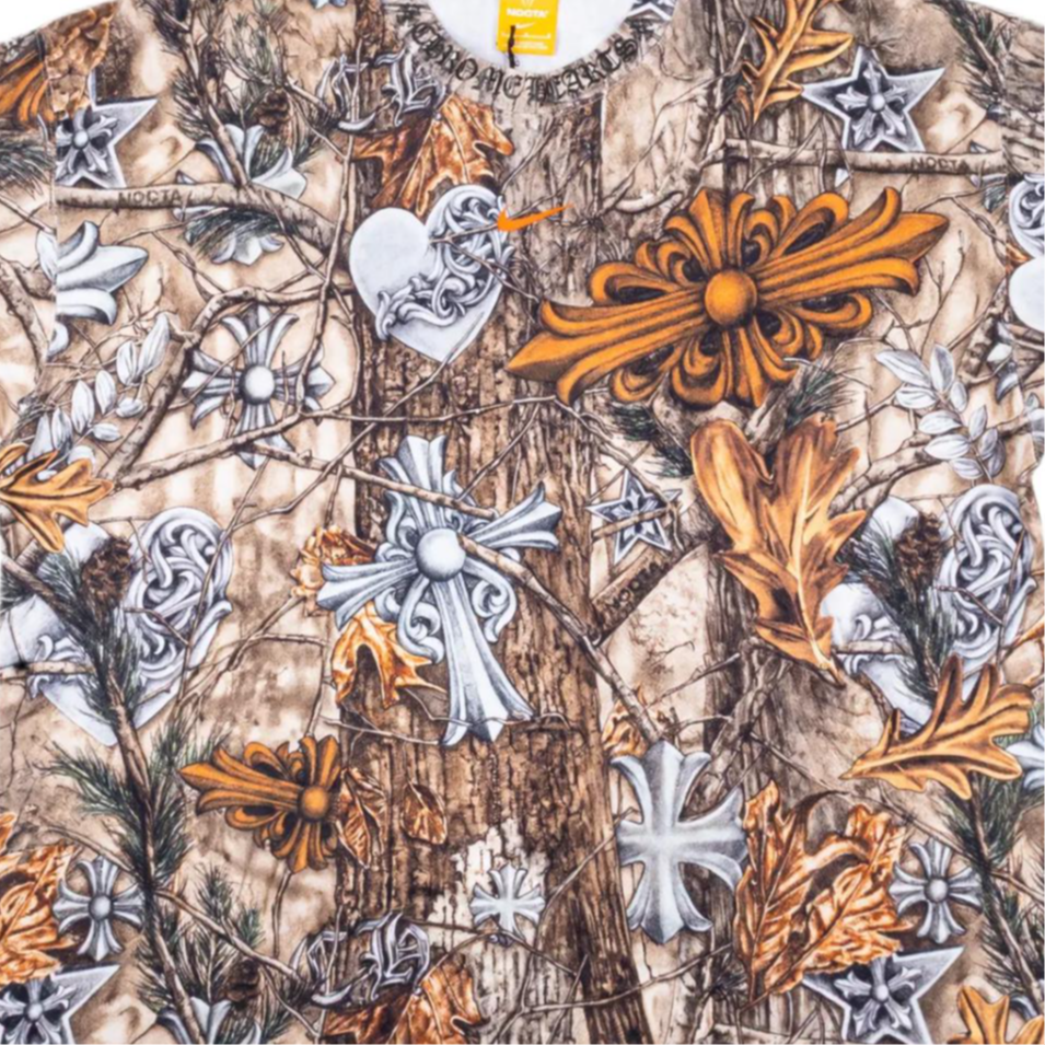 Футболка Nocta Realtree мужская Chrome Hearts, коричневый — фото 3