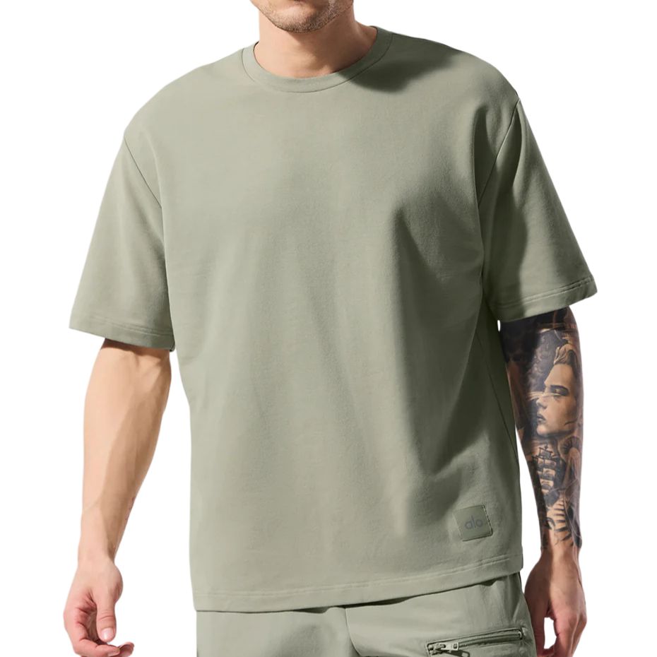 

Мужская футболка Double Take Alo Yoga, Sports Heather Gray/Athletic Heather Grey