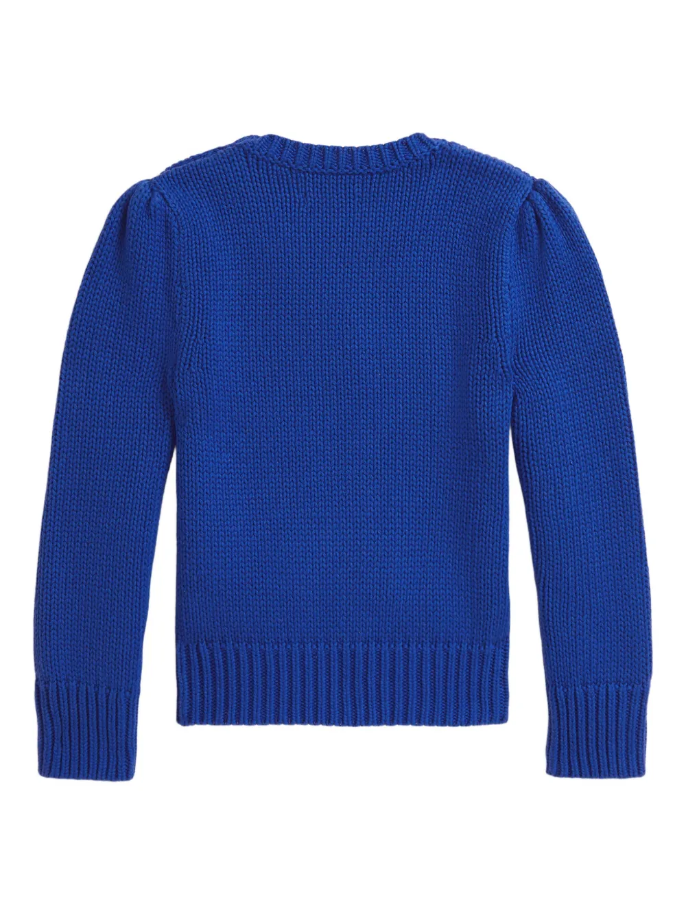 Свитер The Iconic Flag вязки интарсия Polo Ralph Lauren Kids, синий — фото 2