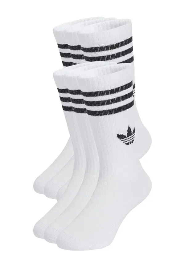 Носки 3S crew s 6p k socks Adidas Originals, белый черный