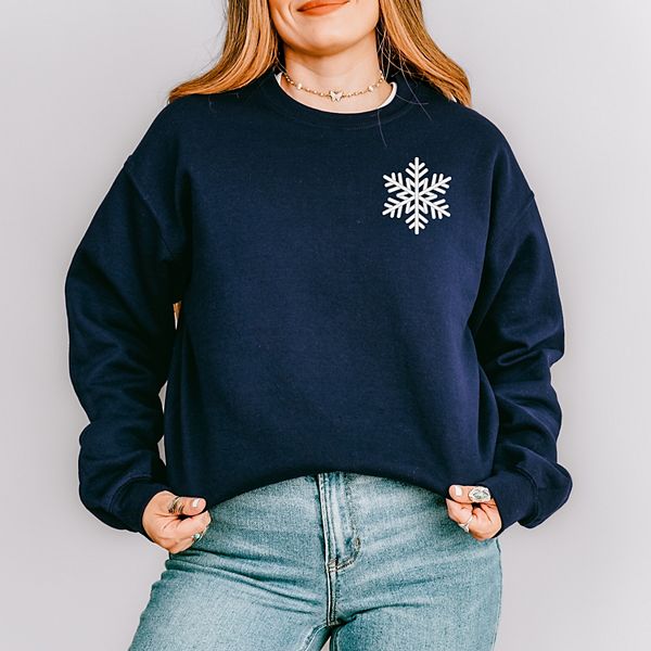 

Женский свитшот с вышитой снежинкой Simply Sage Market, True Navy, Зеленый, Женский свитшот с вышитой снежинкой Simply Sage Market, True Navy