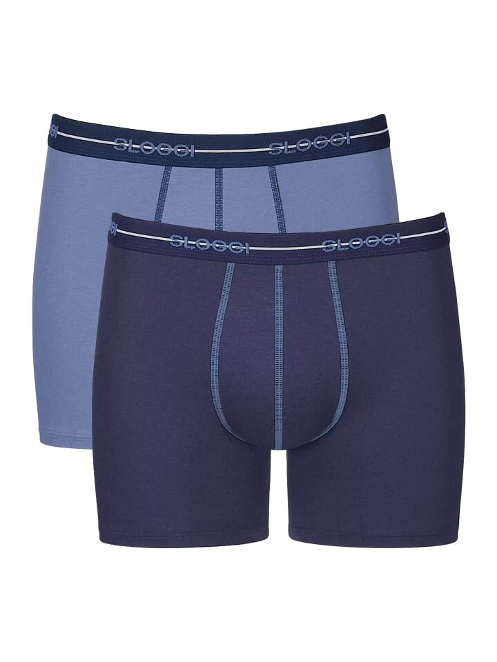 

Боксеры Sloggi short 2er Pack, цвет dunkelblau/blau