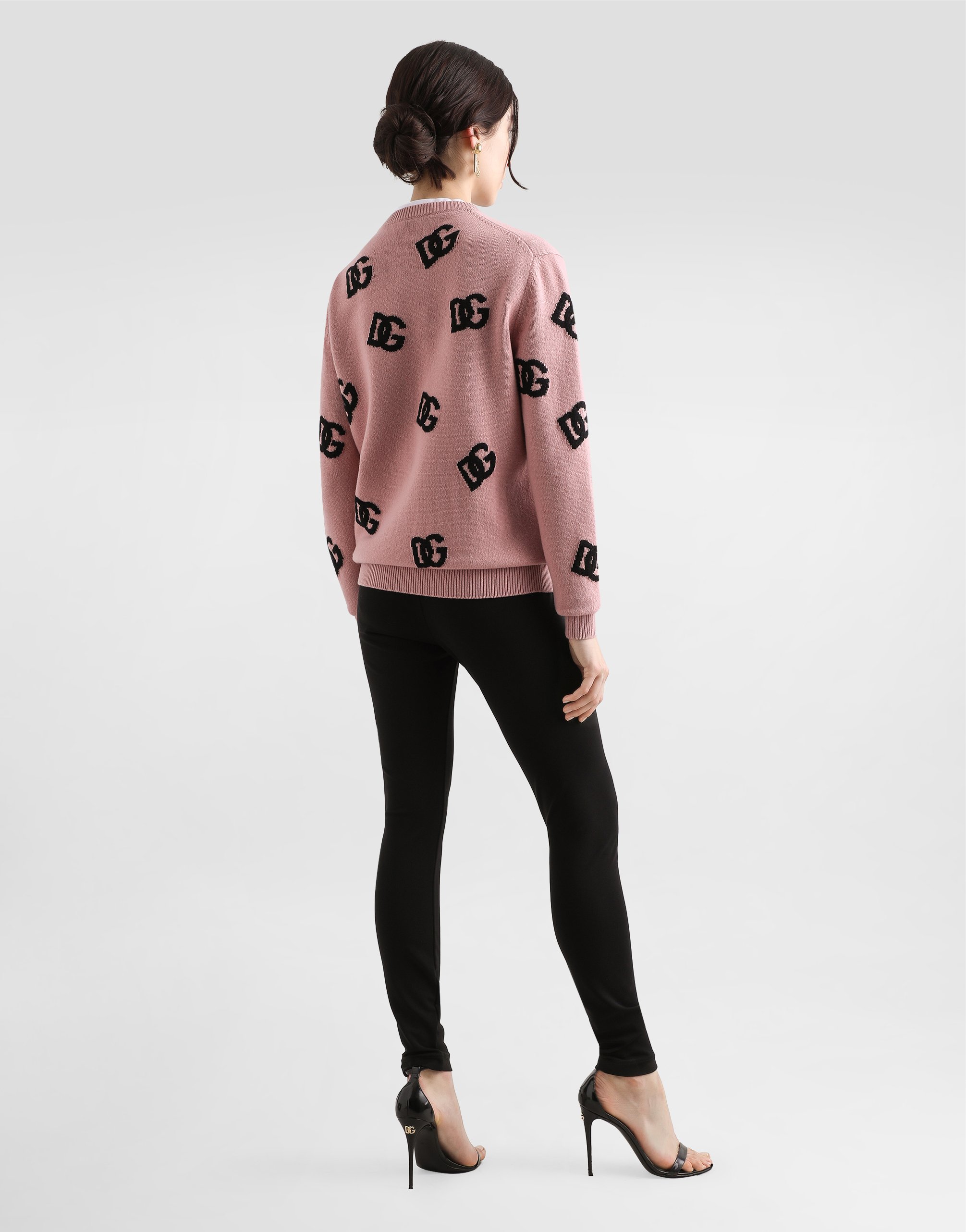 Футболка из джерси с вышивкой логотипа dg Dolce & Gabbana, белый — фото 3