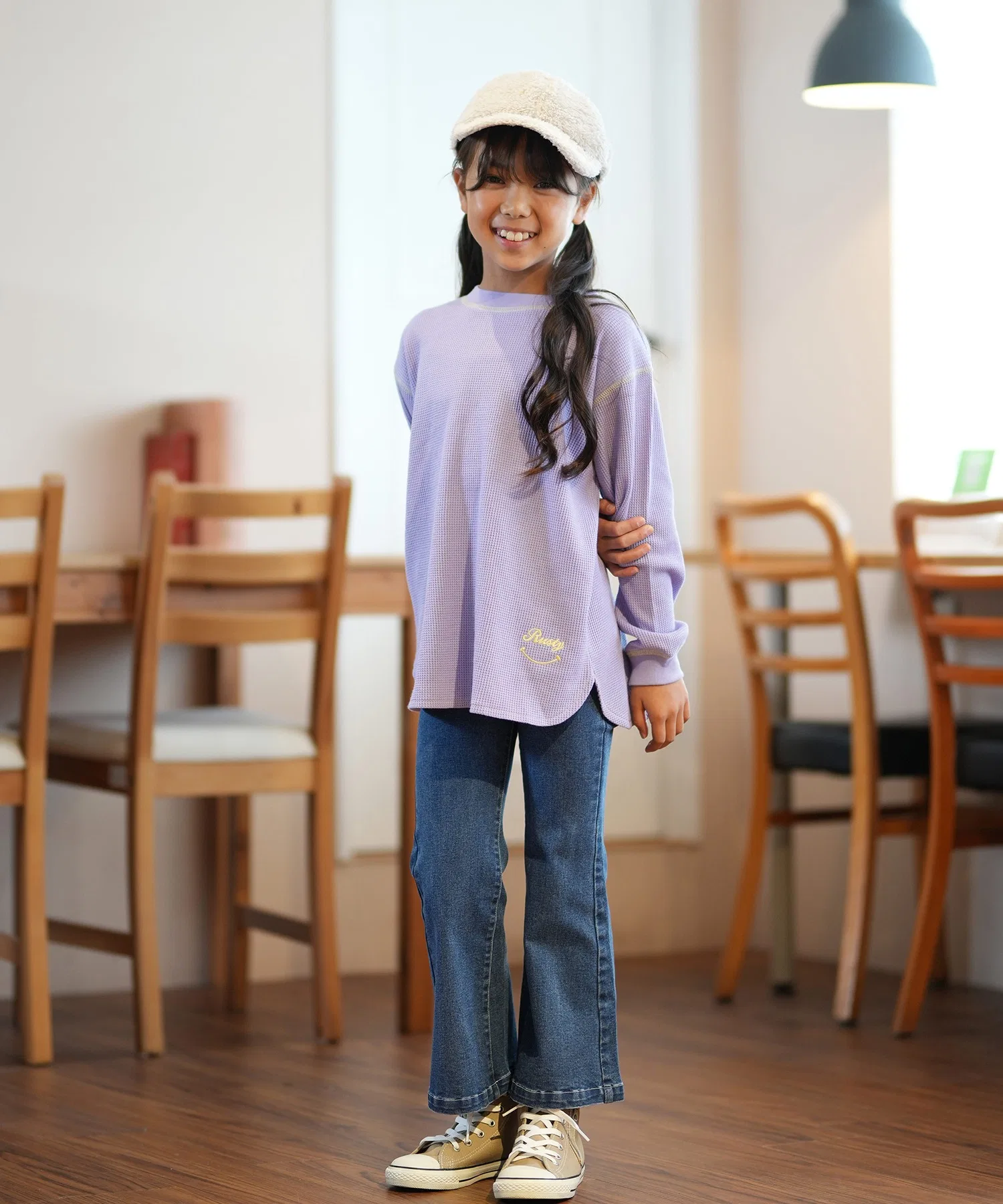 Детские длинные джинсовые брюки-клеш RUSTY Kids DNM 984710 — фото 3