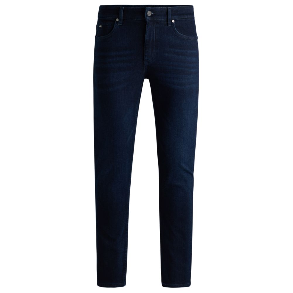 

Джинсы Delaware Slim-fit из темно-синего супермягкого денима BOSS