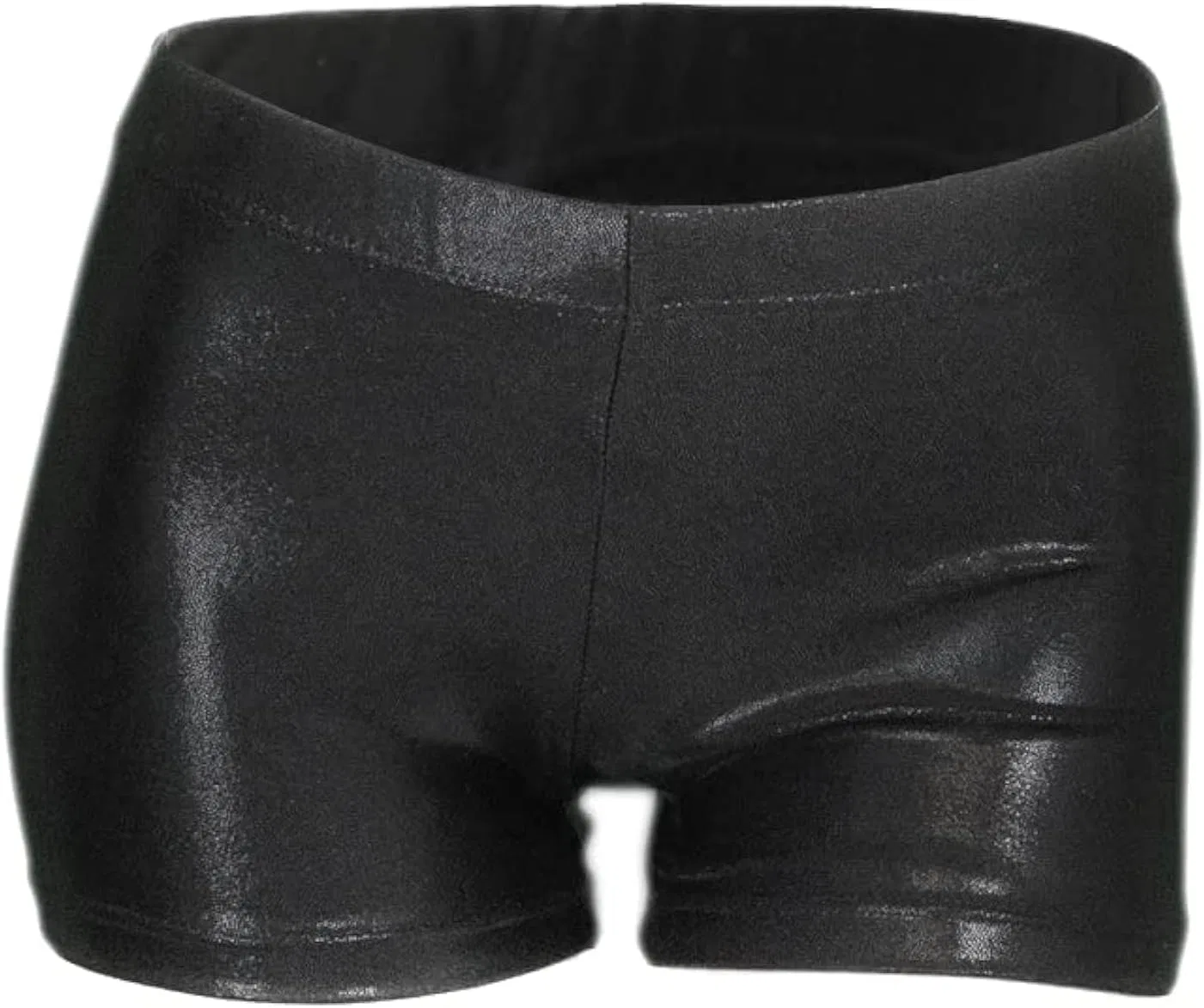 ZIZI Aosva Little Big Girls' Sparkle Dance Tumbling Athletic Gymnastics Short 2-14Years, Sparkleblack