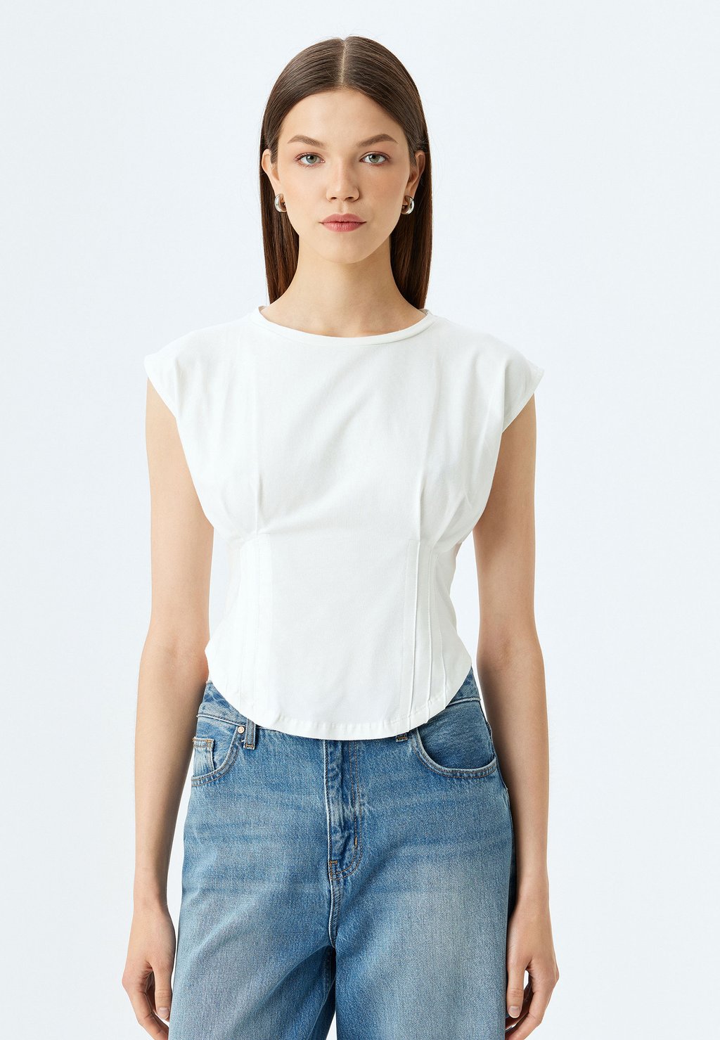 

Базовая футболка Koton, бежевый